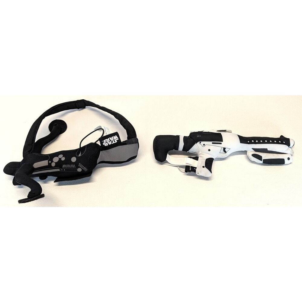 Build A Bear Star Wars Chewbacca Bow Caster Weapon & BAB Storm Trooper Gun Plush